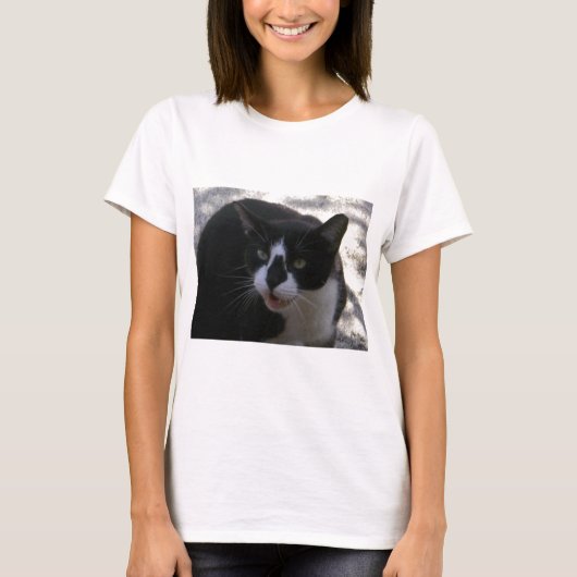 Oreo Katze T-Shirt (Vorderseite)