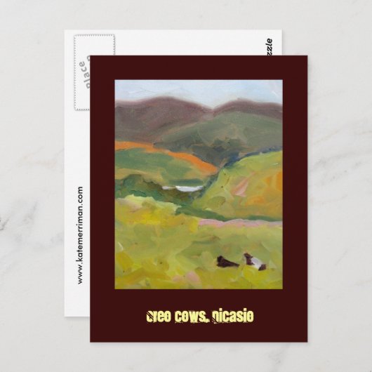 Oreo Kühe, Nicasio Postkarte (Vorne/Hinten)