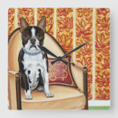 Oreo Plätzchen Boston Quadratische Wanduhr (Vorderseite)