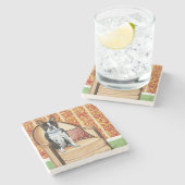 Oreo Plätzchen Boston Steinuntersetzer (Seitenansicht)