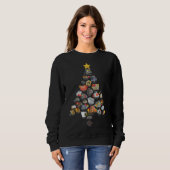 Ores Minerals Gems Rocks sammeln Weihnachtsbaum Sweatshirt (Vorne ganz)