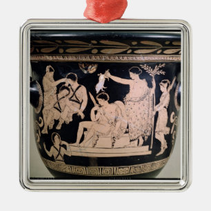 Orestes als Suppliant am Schrein von Apollo herein Ornament Aus Metall