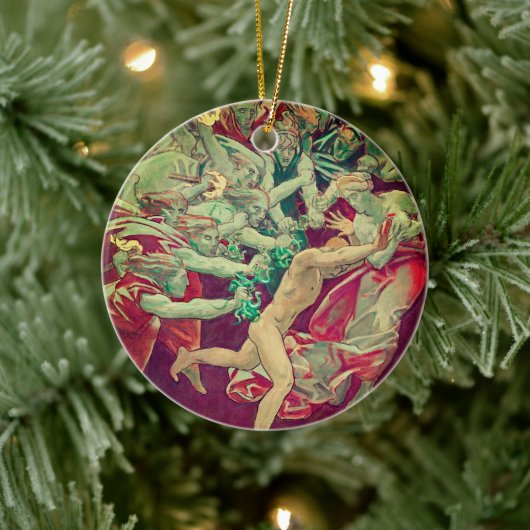 Orestes und die Furys - Ein Vintages Meisterwerk Keramik Ornament (Baum)