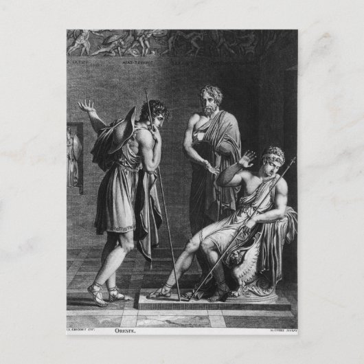 Orestes und Pyrrhus Postkarte (Vorderseite)