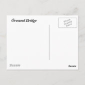 Oresund Bridge Postkarte (Rückseite)