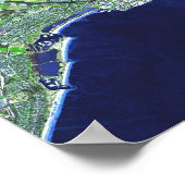 Oresund Bridge - Sat View Poster (Ecke)