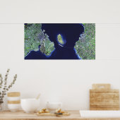 Oresund Bridge - Sat View Poster (Küche)