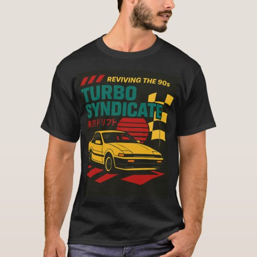 OREXO "Turbo Syndicate AE86" T - Shirt Black (Vorderseite)