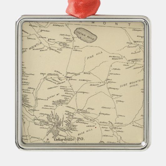 Orford, Grafton Co Silbernes Ornament (Vorne)