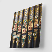 Organ clock - Numerals Quadratische Wanduhr (Winkel)