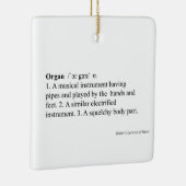"Organ" Definition Humorer Musiktitel Keramikornament (Rechts)
