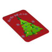 Organ Donation Awareness Christmas Tree Holiday Magnet (Rechte Seite)