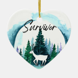 Organ Donation Awareness Survivor Holiday Keramik Ornament