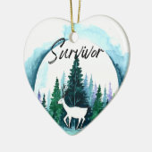Organ Donation Awareness Survivor Holiday Keramik Ornament (Links)