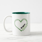 Organ Donor Awareness Ceramic Mug Zweifarbige Tasse (Links)