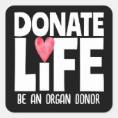 Organ Donor Donate Life Sticker (Vorderseite)