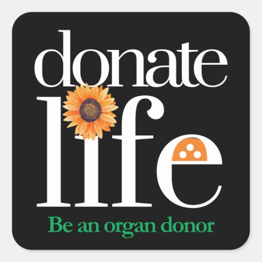 Organ Donor Donate Life Stickers (Vorderseite)