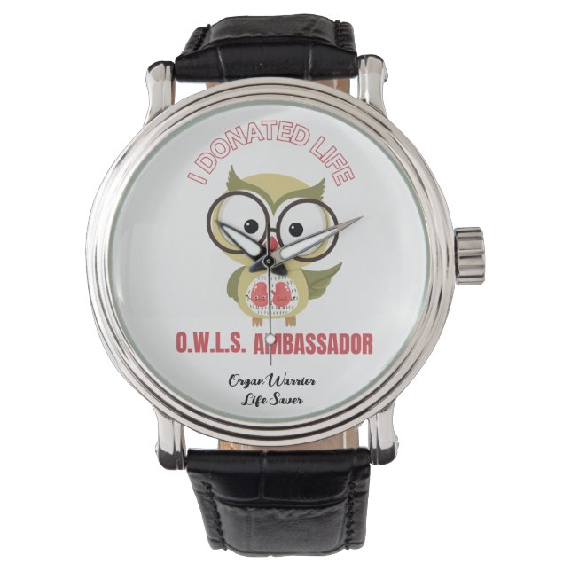ORGAN DONOR E-WATCH ARMBANDUHR (Vorderseite)