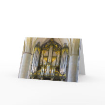 Organ, Groningen, Niederlande Grußkarte