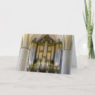 Organ, Groningen, Niederlande Grußkarte Feiertagskarte