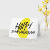 Organ | Happy Transplantaversary Card Karte (Gelbe Blume)
