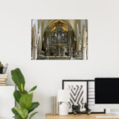 Organ im Predigerkirche, Erfurt, Deutschland Poster (Heimbüro)