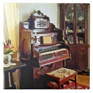 Organ im Viktorianischen Salon mit Vase Fliese