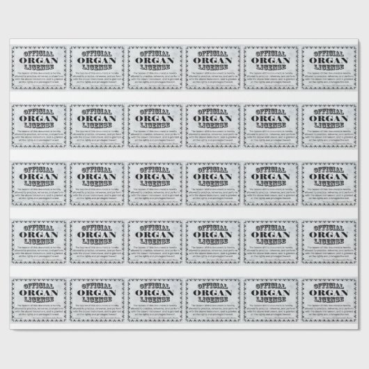 Organ-Lizenz Geschenkpapier (Flach)