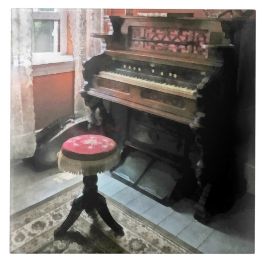 Organ mit kleiner Punkt-Schemel Fliese (Vorderseite)