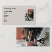 Organ mit Petit Point-Stuhl Visitenkarte (Vorne/Hinten)