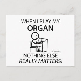Organ nichts anderes zählt postkarte