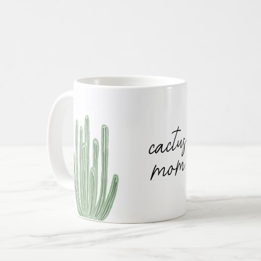 Organ Pipe Cactus Mama Wasserfarbe Kaffeetasse (Vorderseite Links)