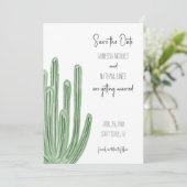 Organ Pipe Kaktus Save the Date Einladung (Stehend Vorderseite)