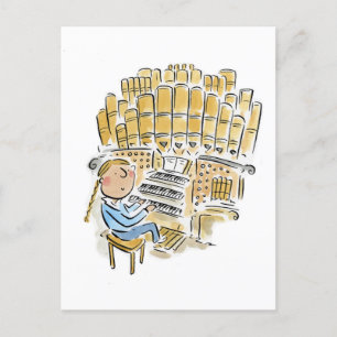 Organ Postkarte