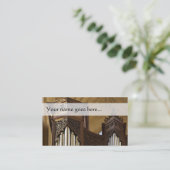 Organ ragt Visitenkarte hoch (Stehend Vorderseite)