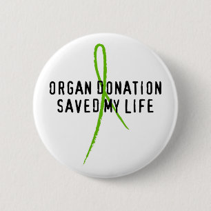 Organ-Spende rettete mein Leben Button