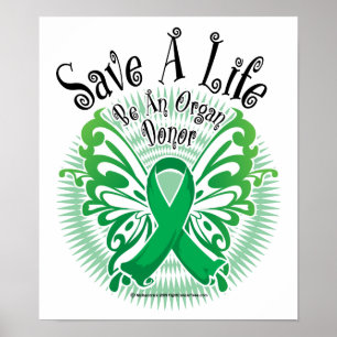 Organ-Spender-Schmetterling 3 Poster