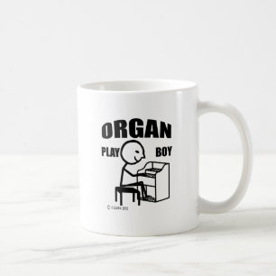 Organ-Spiel-Junge Kaffeetasse