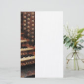 Organ-Tastatur Briefpapier (Stehend Vorderseite)