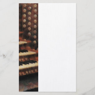 Organ-Tastatur Briefpapier