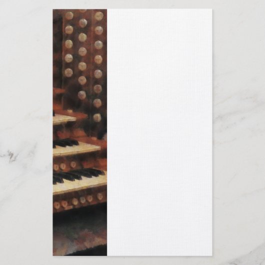 Organ-Tastatur Briefpapier (Vorderseite)