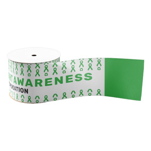 Organ Transplant Awareness Pattern Ribbon Ripsband (Spule)