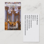 Organ- und Rosenfenster Visitenkarte (Vorne/Hinten)