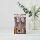 Organ- und Rosenfenster Visitenkarte (Stehend Vorderseite)