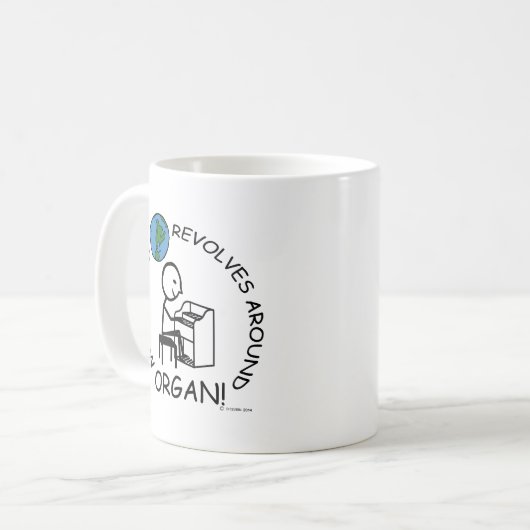Organ - Weltumdrehungen Kaffeetasse (Vorderseite Links)