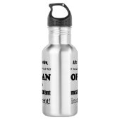 Organ wichtigstes Instrument Edelstahlflasche (Rückseite)