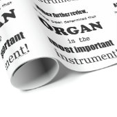 Organ wichtigstes Instrument Geschenkpapier (Rolleneckpunkt)