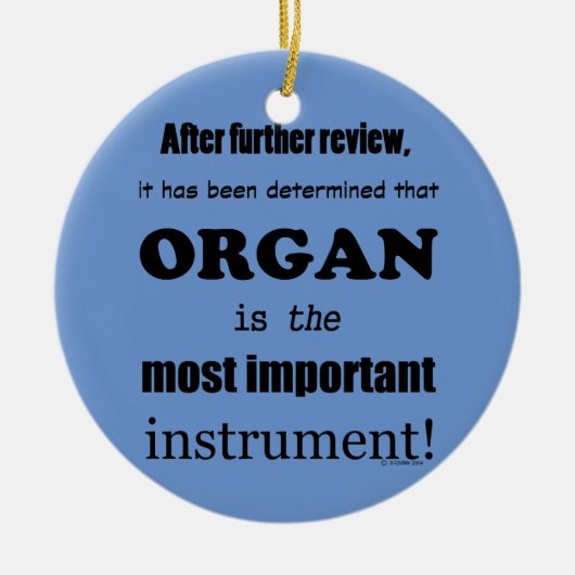 Organ wichtigstes Instrument Keramik Ornament (Vorne)