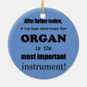 Organ wichtigstes Instrument Keramik Ornament (Hinten)