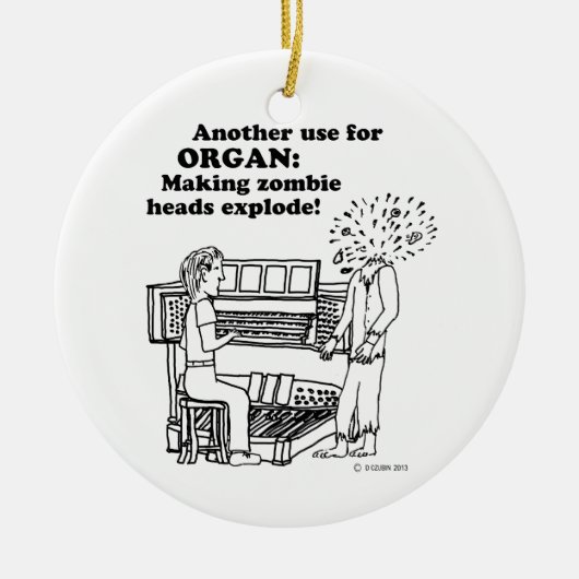 Organ-Zombie-Explosion Keramikornament (Vorne)